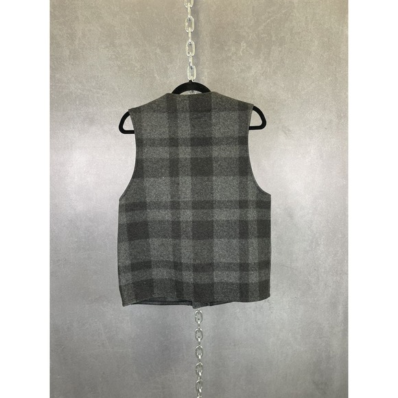 Vintage grey Filson mackinaw waistcoat‎ Buffalo plaid grey - Picture 4 of 5